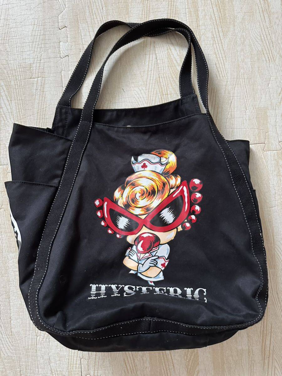 ヒステリックグラマー ナースミニーちゃん ビッグ肩掛けバッグ トートバッグ エコバッグ ヒスミニ 美品拍卖