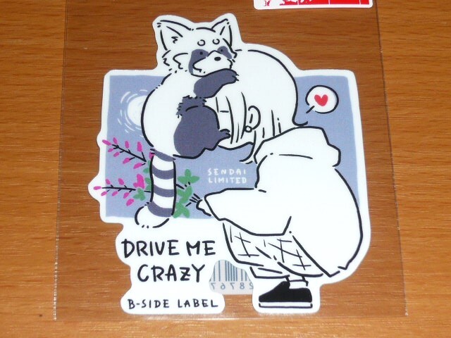 ◆シウチトモミ ステッカー◆仙台限定◆レッサーパンダガール◆B-SIDE LABEL◆拍卖
