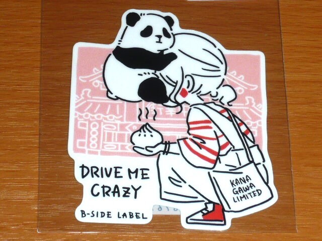 ◆シウチトモミ ステッカー◆神奈川限定◆パンダガール◆B-SIDE LABEL◆拍卖