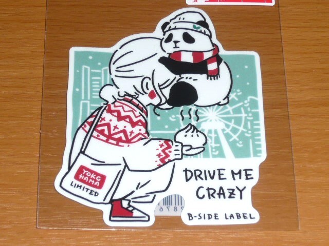 ◆シウチトモミ ステッカー◆横浜限定◆パンダガール 冬◆B-SIDE LABEL◆拍卖