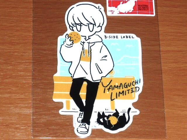 ◆シウチトモミ ステッカー◆山口限定◆デフォ みかんボーイ◆B-SIDE LABEL◆拍卖