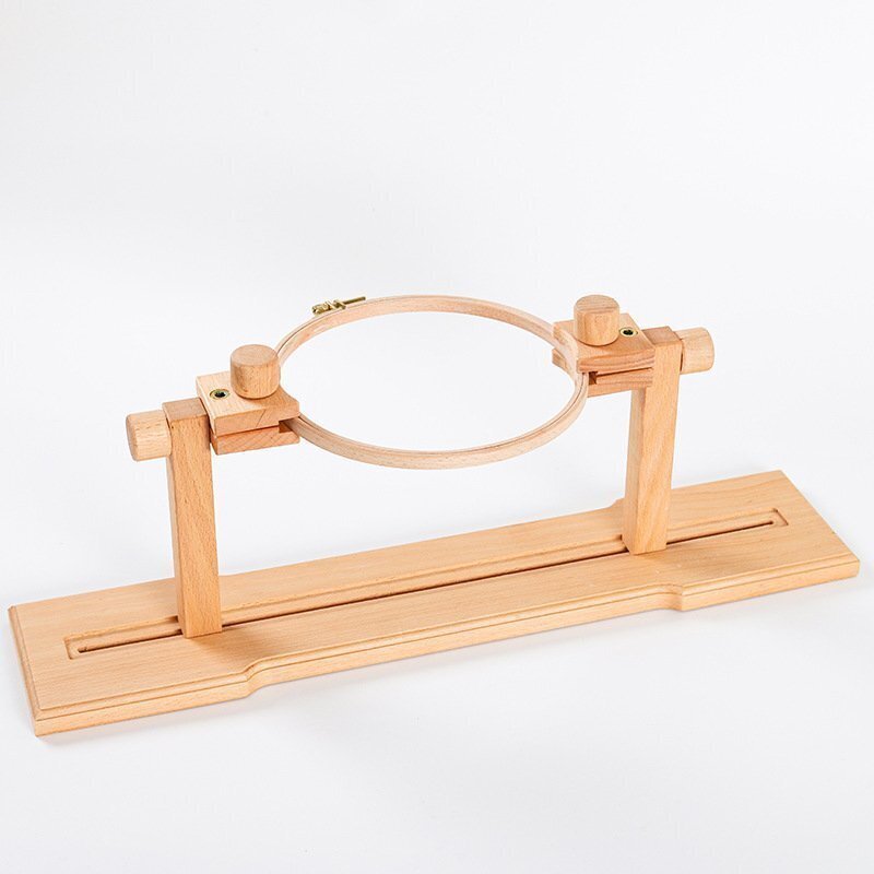 LRM2108★ 刺繍スタンド 刺繍台 刺繍糸 木製刺しゅう枠スタンド スクロールフレーム360度拍卖