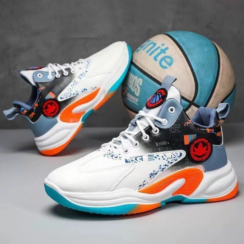 LRM2133★バスケットシューズ スニーカー メンズ 幅広 スポーツ 防滑ソール キャンパススニーカー 運動靴 レースアップ拍卖