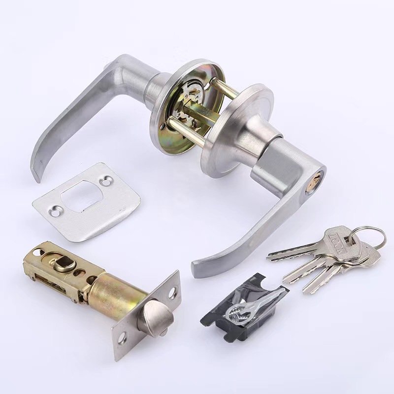 LRM2330★ドアノブ レバーハンドル錠 ドアノブ ロック ドアレバー 室内錠 ドアノブ交換 レバーハンドル 鍵付き 室内 寝室 玄関 浴室に適用拍卖