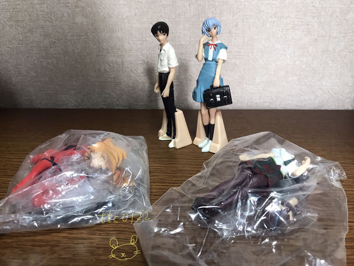 中古品(一部袋未開封) HG 新世紀エヴァンゲリオン 【碇シンジ,綾波レイ,アスカ, マリ 4種セット】送料300円拍卖