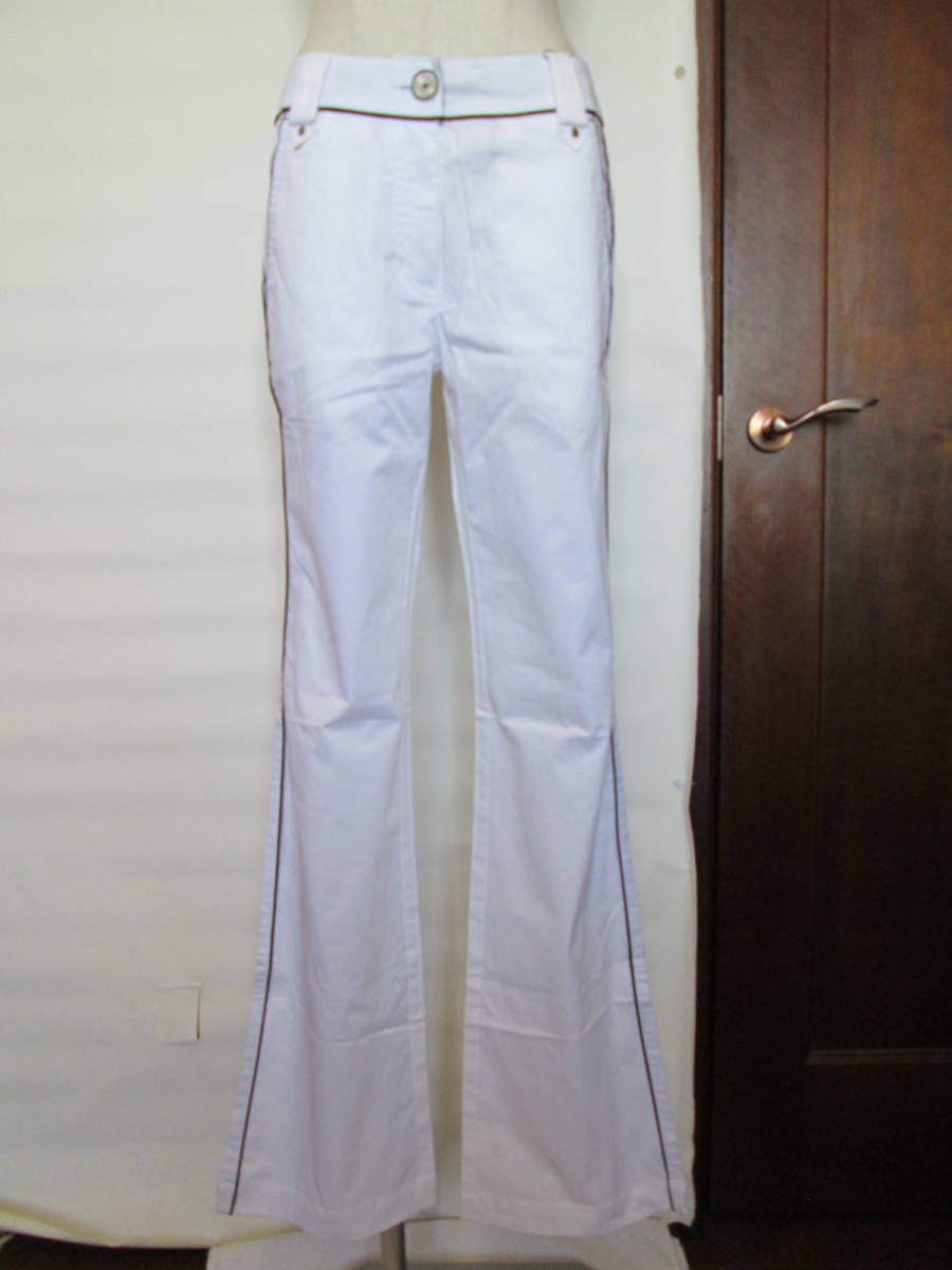 新品タグ*プーマ*裏地なし*長ズボン*綿*ストレッチ*白*ズボン*夏*ゴルフ拍卖
