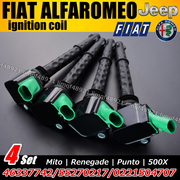 アルファロメオ フィアット ミト ジープ イグニッションコイル レネゲード ジュリエッタ 46337742  55270217  0221504707拍卖
