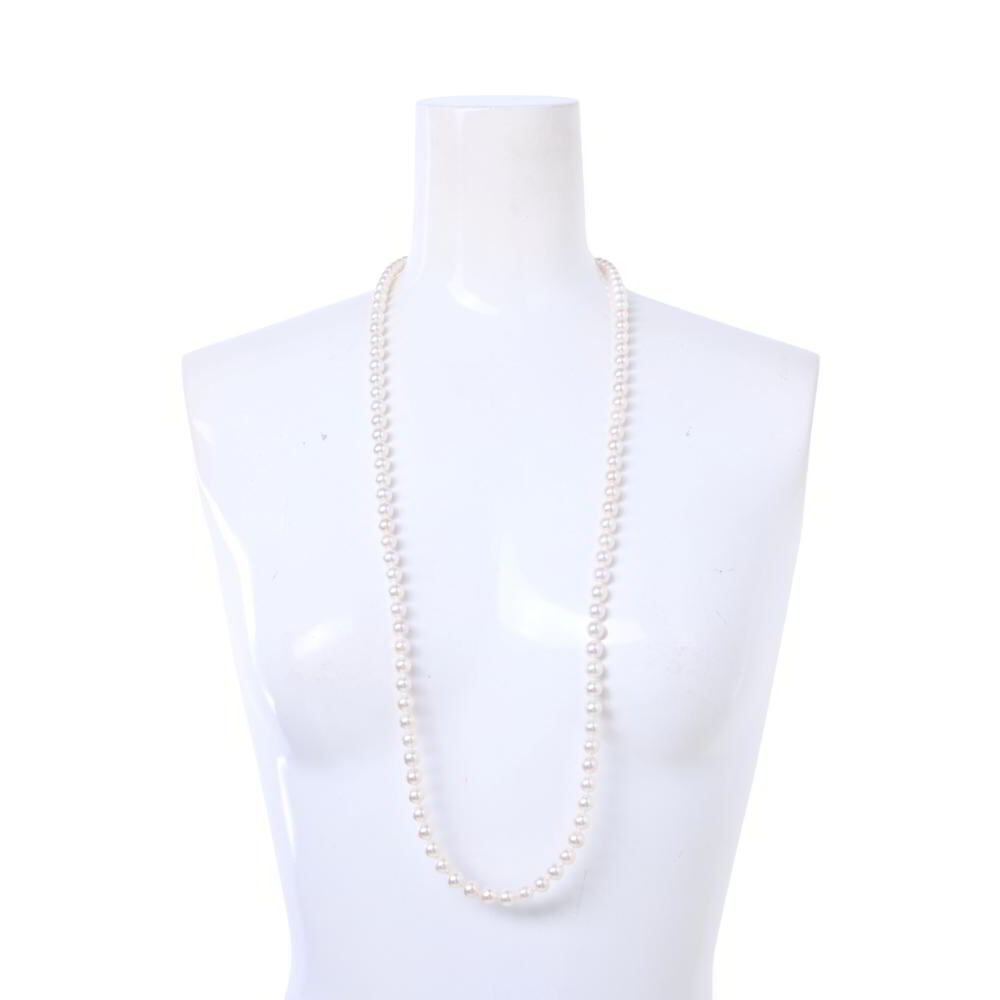 美品 MILAMORE KINTSUGIインフィニティシリーズ アコヤパール ネックレス ダイヤモンド0.05ct ONE SIZE ミラモア KL4BQ3P43拍卖