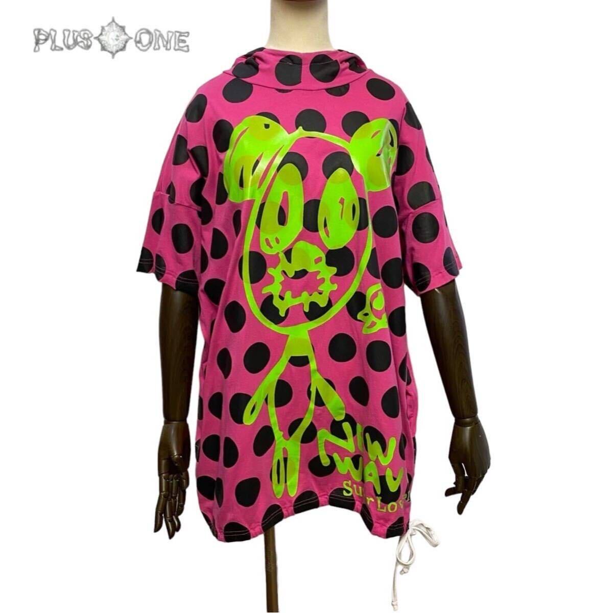 送料込み☆【SUPER LOVERS】ニューウェーブ プルオーバーパーカー/スーパーラヴァーズ/オーバーサイズ/ミニワンピース/ドット/BIG/パンダ拍卖