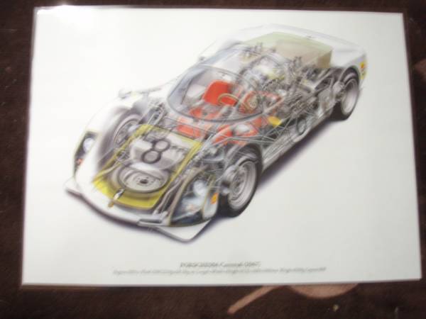 精密透視イラスト ポルシェ906カレラ6(1967)拍卖
