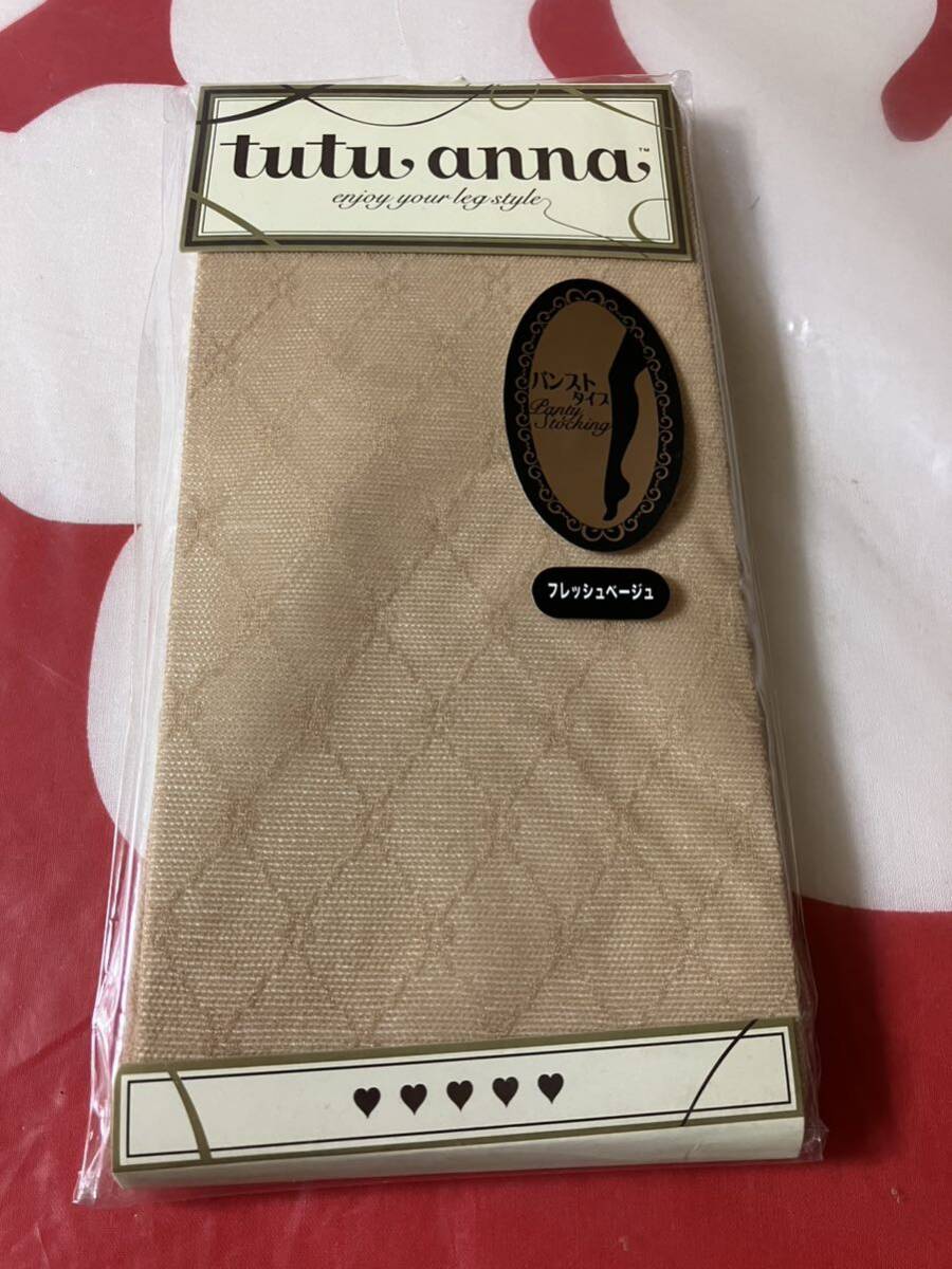 tutuanna パンスト フレッシュベージュ チュチュアンナ パンティストッキング 柄 デザイン panty stocking拍卖