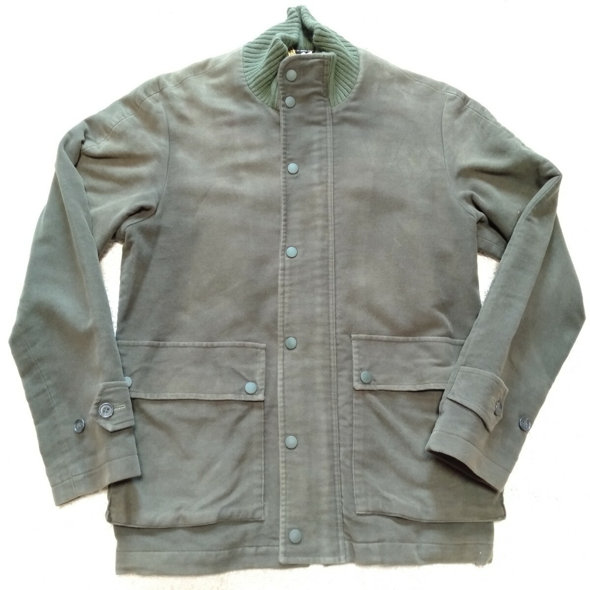 む320 ユナイテッドアローズ サイズM 綿 ブルゾン カーキ WildCheetah ジャケット 変色あり 洋服拍卖