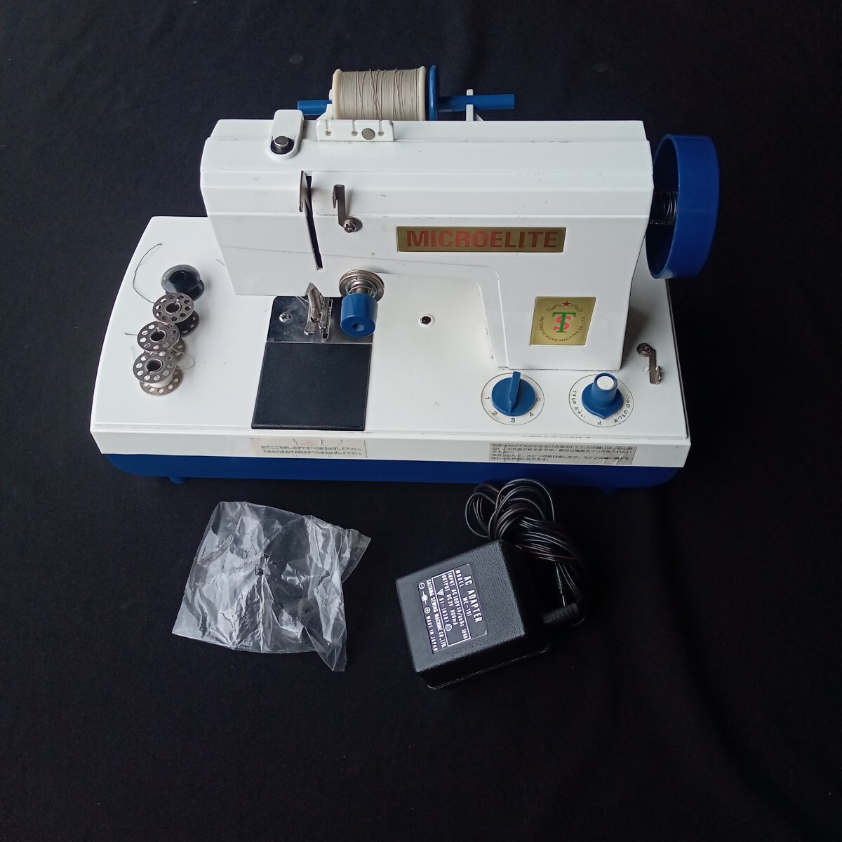 MICROELITE★ 小型ミシン マイクロエリート・動作確認済・調整・修理必要 部品取り等拍卖