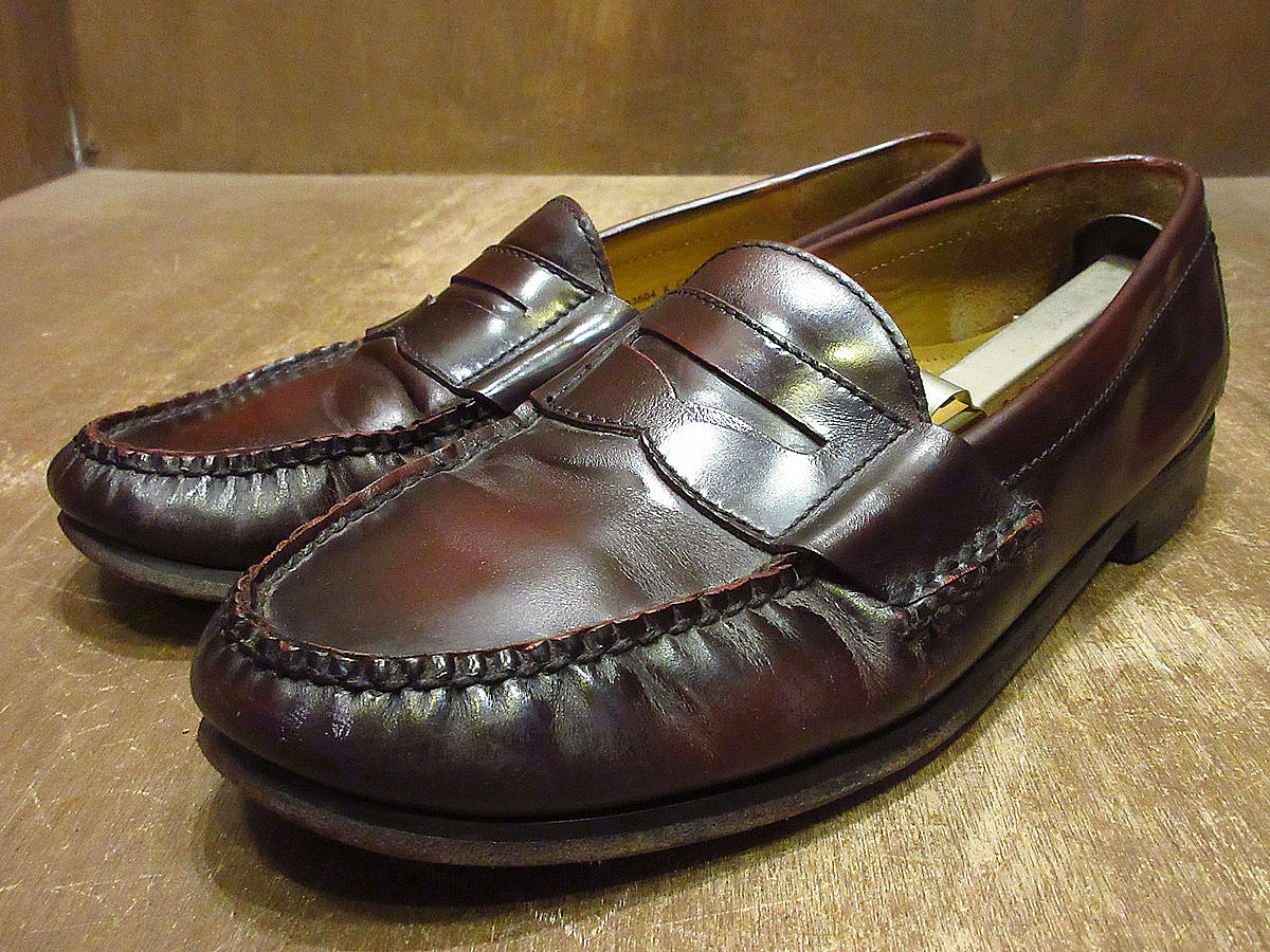 ビンテージ●COLE-HAANペニーローファーバーガンディsize 10D●240722i8-m-lf-28cmコールハーンメンズ革靴拍卖
