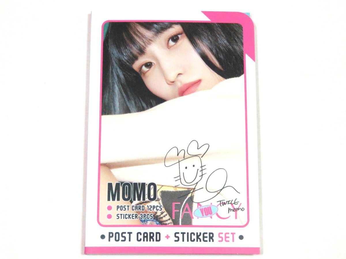 送無) TWICE/トゥワイス MOMO モモ★ポストカード & ステッカー SET 新品 FY拍卖