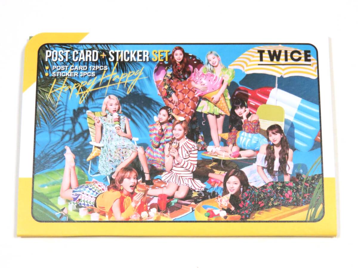 送無) TWICE/トゥワイス★ポストカード & ステッカー SET 新品 HH拍卖