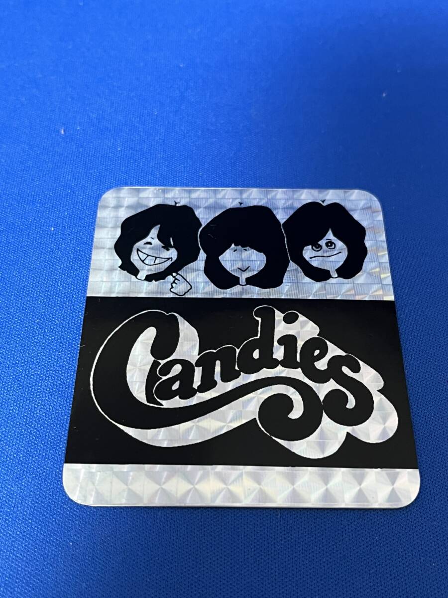 ♪♪キャンディーズ ロゴ ステッカー シール 未使用品 黒ベース♪♪拍卖