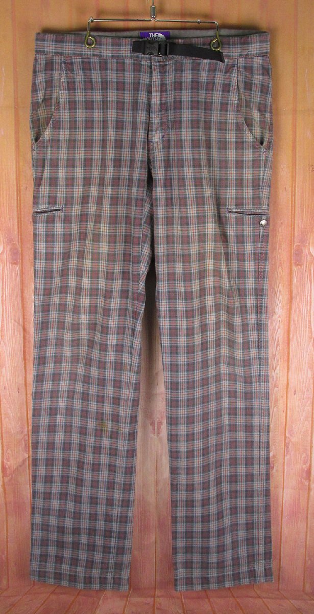 LYP19205 THE NORTH FACE PURPLE LABEL ノースフェイス パープルレーベル クライミングパンツ NT5950N チェック W34拍卖