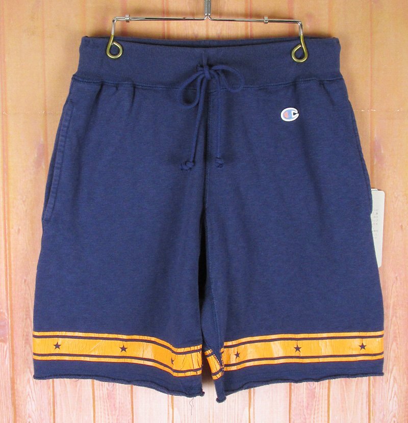 LSP19101 Champion×T.M.T チャンピオン×ティエムティー スウェット ショーツ ショートパンツ C8-D502 ビンテージ加工 SMALL 未使用拍卖