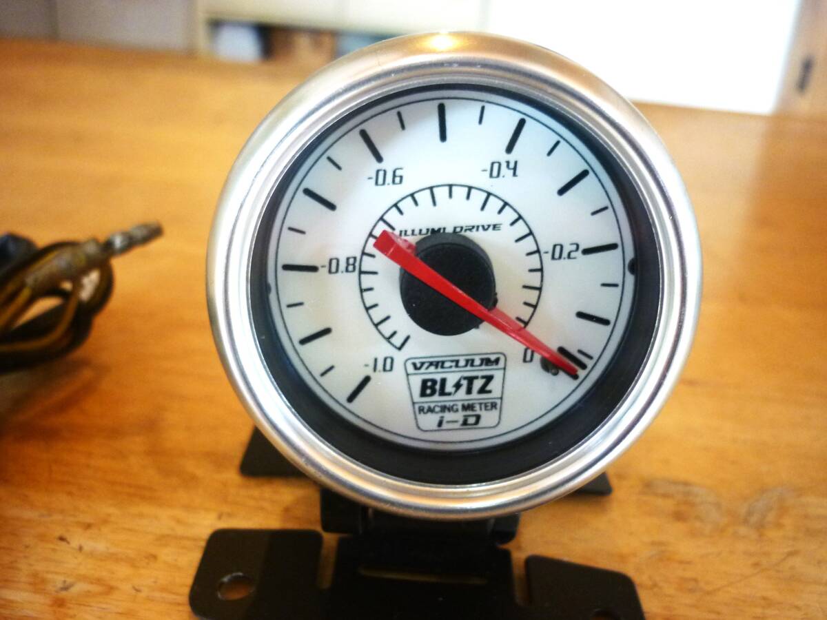 安心の消毒済 ブリッツ 機械式 バキューム計 52パイ メータ稼働・イルミ点灯確認済み 送料520円もOK パネルLED拍卖