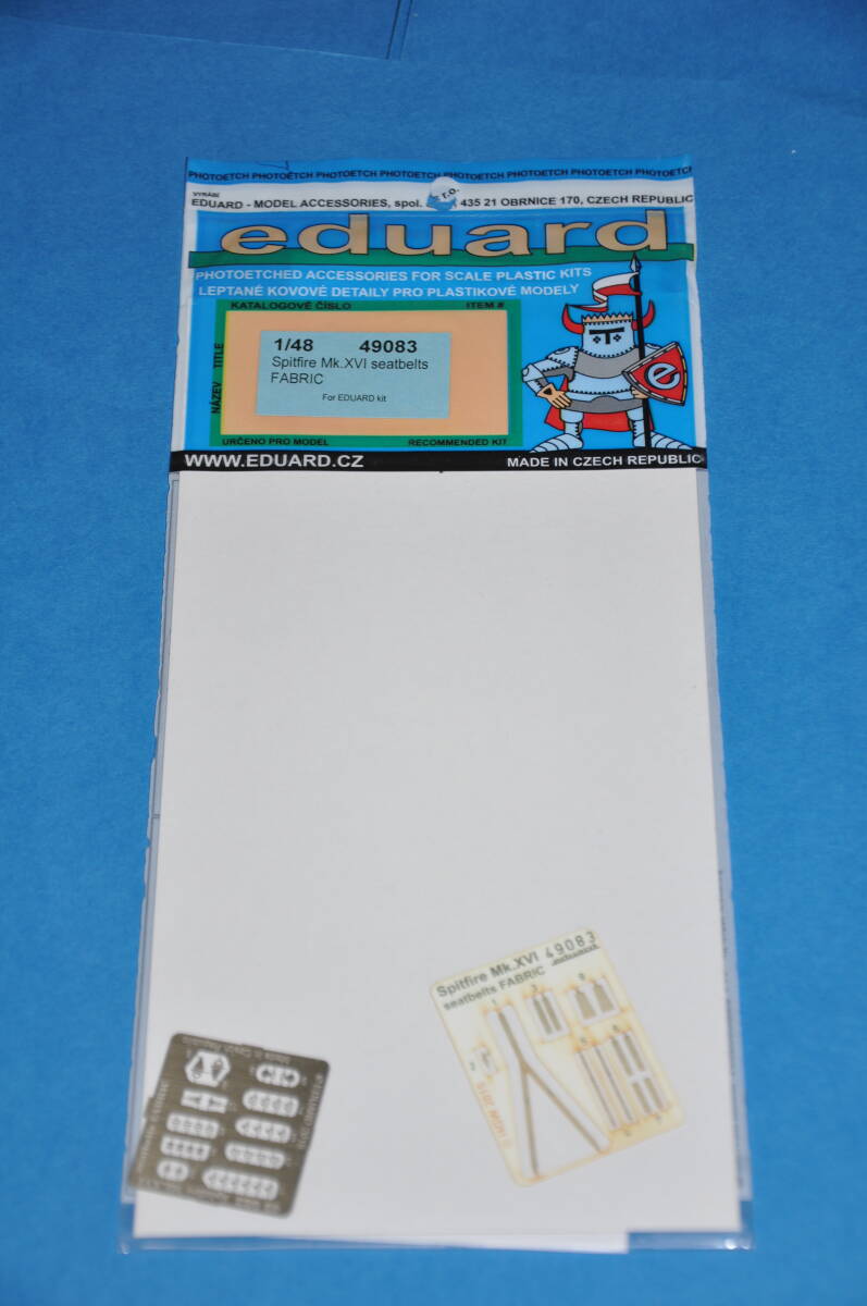 エデュアルド 1/48 イギリス軍 スピットファイア Mk.XVI シートベルト エッチングパーツ Eduard 49083 Spitfire Mk.XVI seatbelts FABRIC拍卖