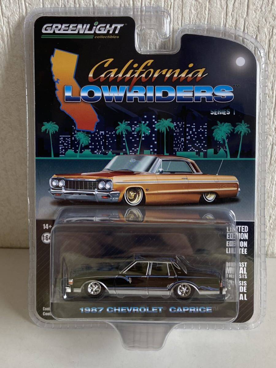グリーンライト 1/64 1987 シボレー カプリス Greenlight California Lowriders Chevrolet CAPLICE カリフォルニアローライダー拍卖