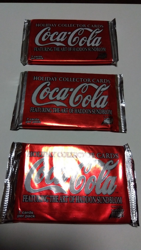 コカコーラ ホリディ トレーディングカード3パックセット拍卖