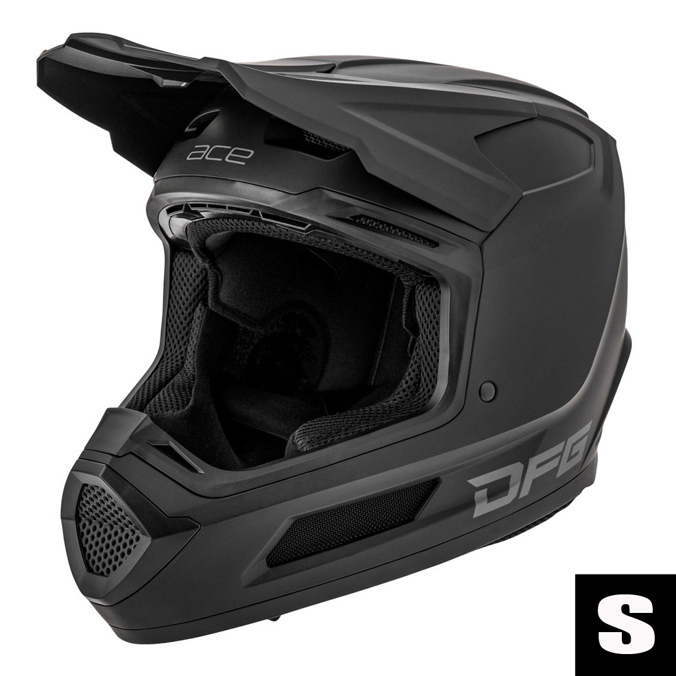 【MFJ公認/公道走行OK】DFG エースヘルメットブラック/Sサイズ拍卖