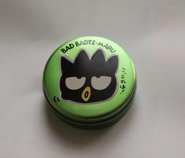 超レア!昔の製品!サンリオ カンロ×バッドバツマル 丸い缶 飴が入っていたケース 直径約6.5cm sanrio キティちゃんの仲間拍卖