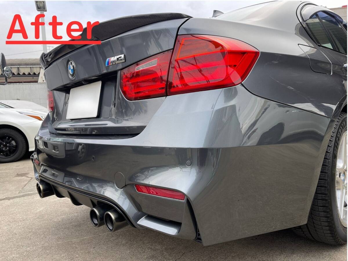 【新品】社外 BMW 3シリーズ F30 M3ルック リアバンパー センサーホール有 Y0343拍卖