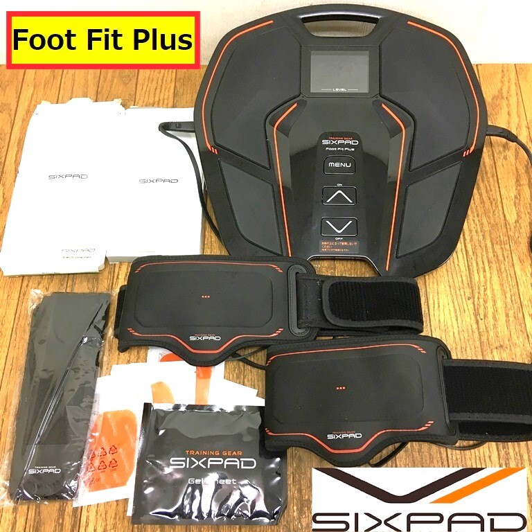 シックスパッド/フットフィットプラス/専用ももベルト・ジェルシート付/ems/パッド/トレーニング/フィットネス/sixpad/foot fit plus拍卖