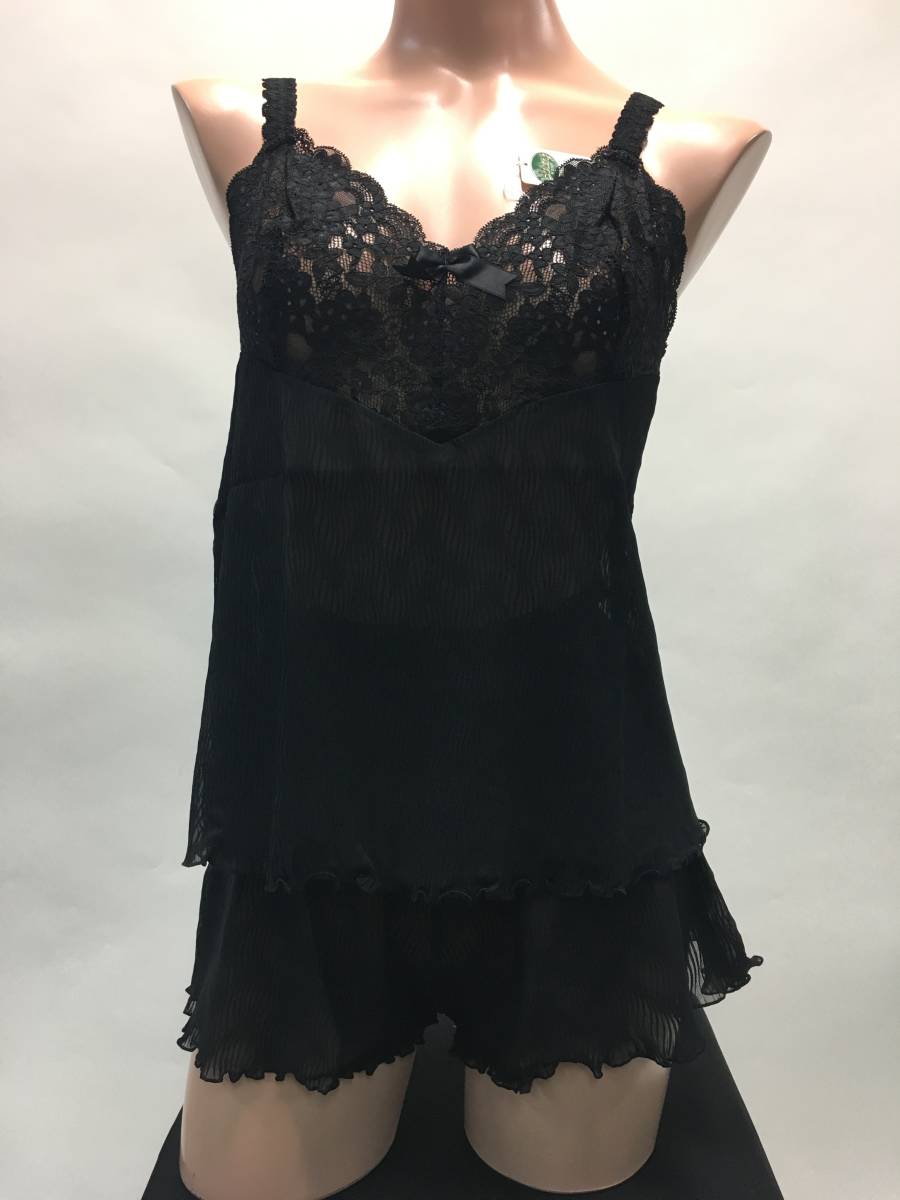 ◆キャミ&フレアパンツ◆Mサイズ◆ブラック◆日本製◆a170拍卖