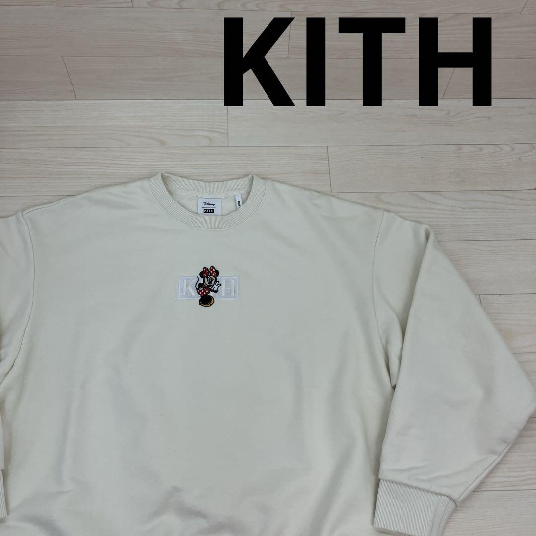 KITH キス ×Disney Minnie Box Logo クルーネック スウェット W21984拍卖