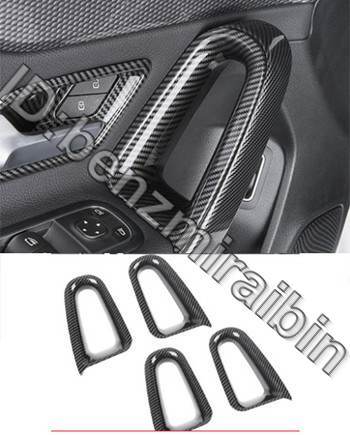 ドアポケット 4個 カー スタイリング フレーム スイッチ 装飾 アームレスト パネル トリム メルセデス ベンツ aクラス A180a200 W177拍卖