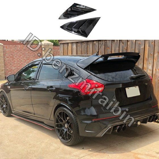 フォード フォーカス ST RS ハッチバック カーボン柄 カラー ウィンドウ サイド ルーバー ベント 2012-2018 ABS 拍卖