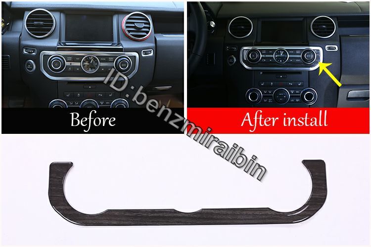 ランドローバー ディスカバリー 4 LR4 2010-2016 カースタイリング abs ブラック 装飾 フレーム トリム 1ピース オーディオボタン回り拍卖