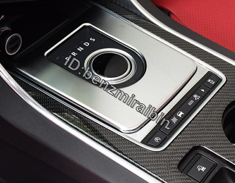 外側 カーボン柄 スタイル ジャガー XE XF Fペース 車 ギア シフト PRND フレーム 装飾 カバー トリム パネル アップ グレード ステッカー拍卖