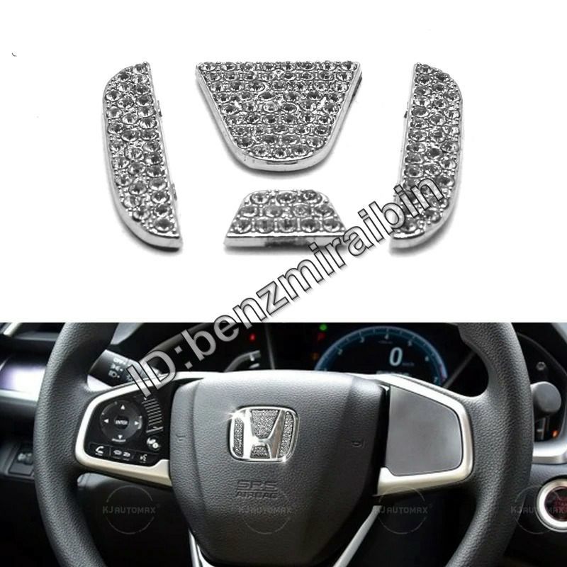 ホンダ シビック CRV アコード CRV ステアリング ホイール ロゴ ダイヤモンド エンブレム ステッカー 拍卖