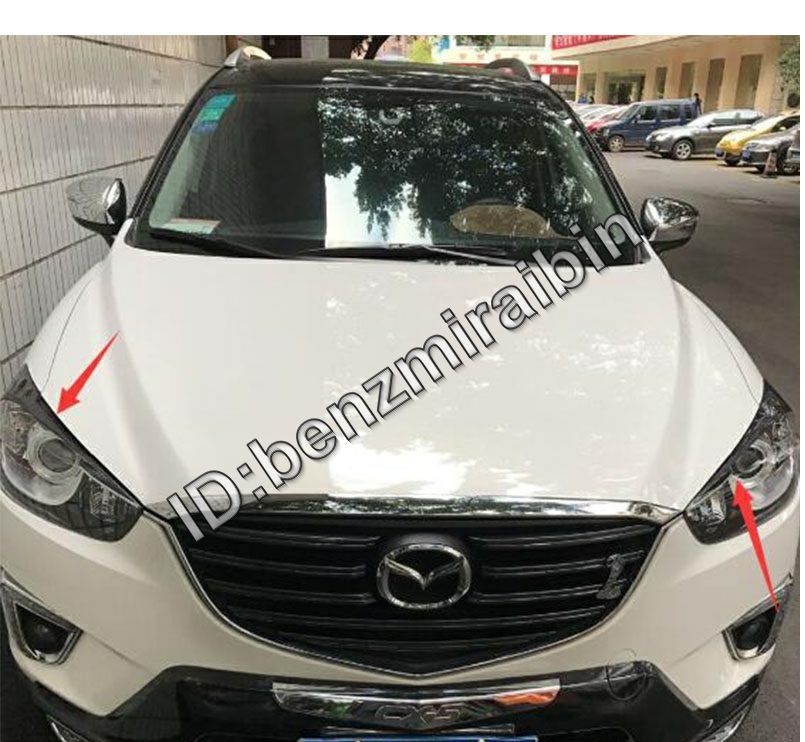 CX-5 カーボン柄 ヘッドライト 用 トリム ヘッド ランプ 眉 マツダ CX5 2012 2013 2013 2014 2015 2016拍卖