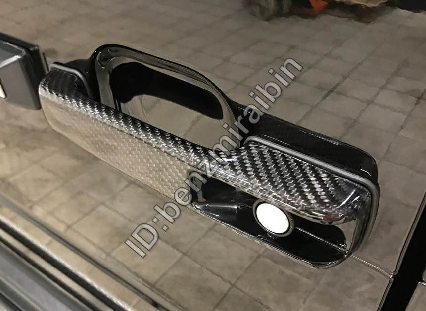 Gクラス w463 カーボン柄 ドア ハンドル カバー G63 G65 G500 G350 ドア ハンドル カバー 2017 2018拍卖