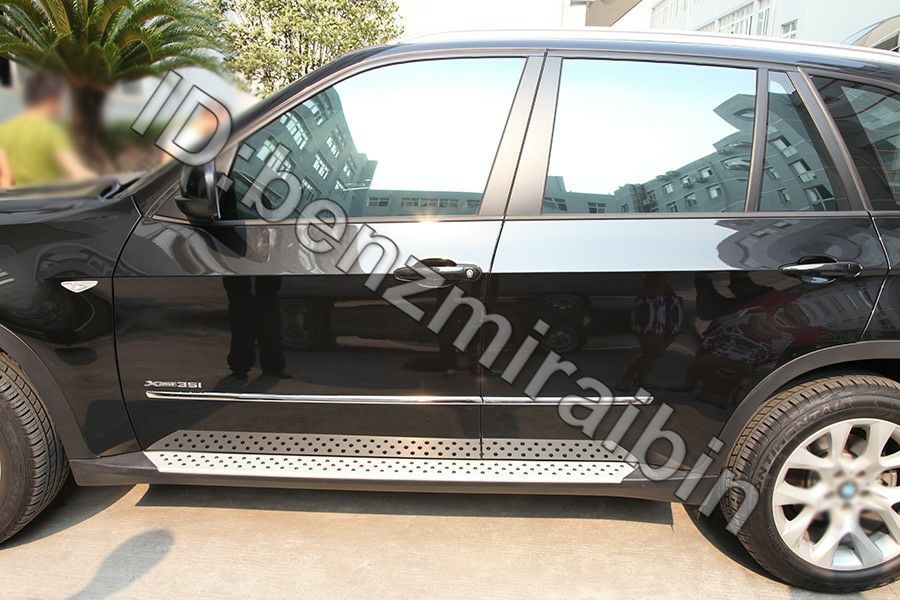 ステンレス スチール サイド ドア ボディ モール ディング カバー トリム 2008年2009 2010 2011 2012 2013 BMW x5 e70拍卖