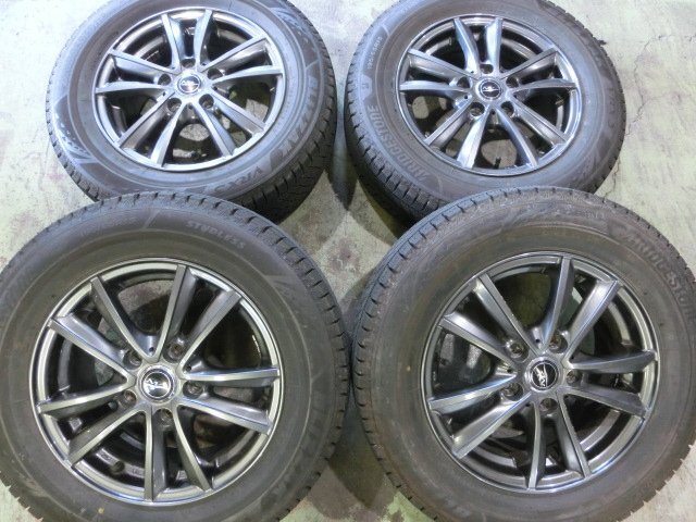 VRX3 195/65R15 (4本セット)IA-010 深溝 ノア・ヴォクシー・ステップWGN 等 中古スタッドレスセット 15×6J 5H-114.3 拍卖