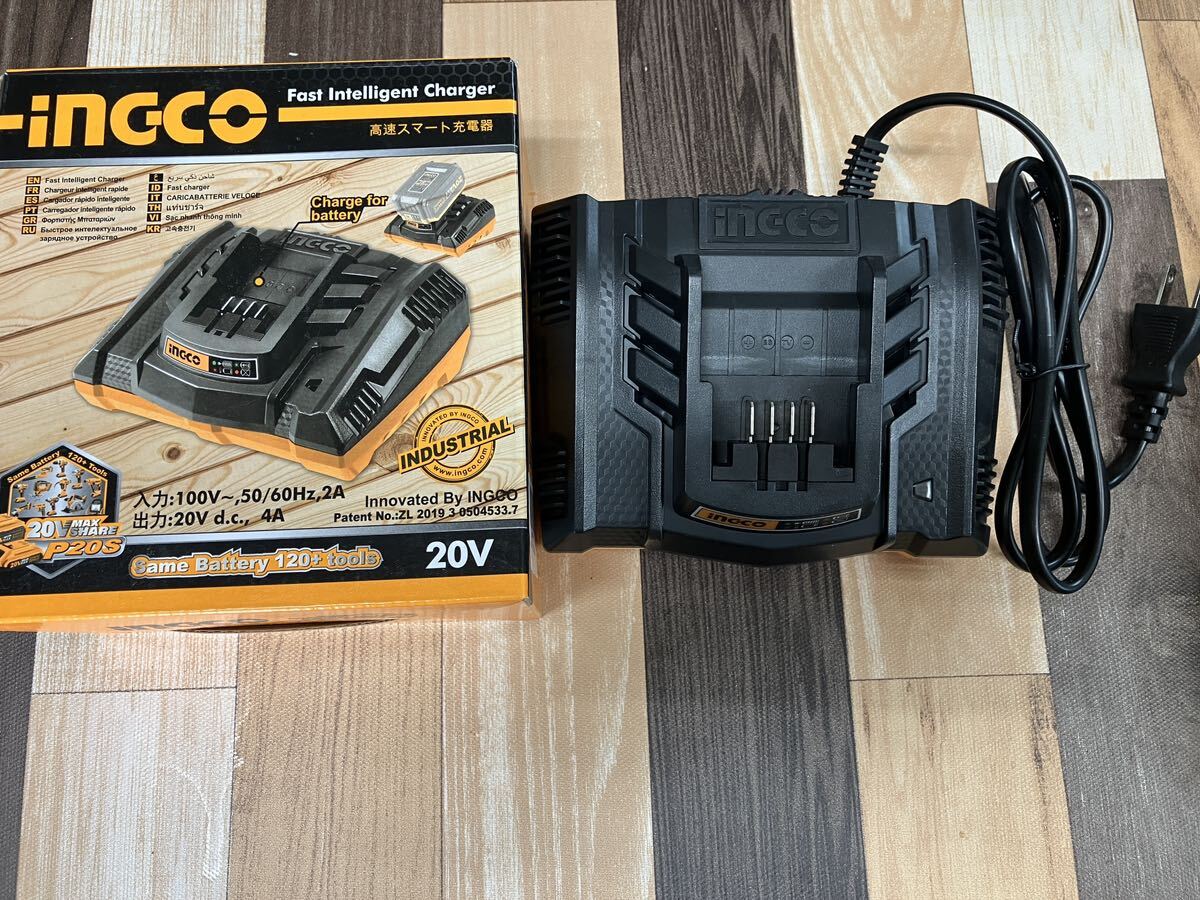 未使用 長期保管 INGCO 20V バッテリー充電器のみ拍卖