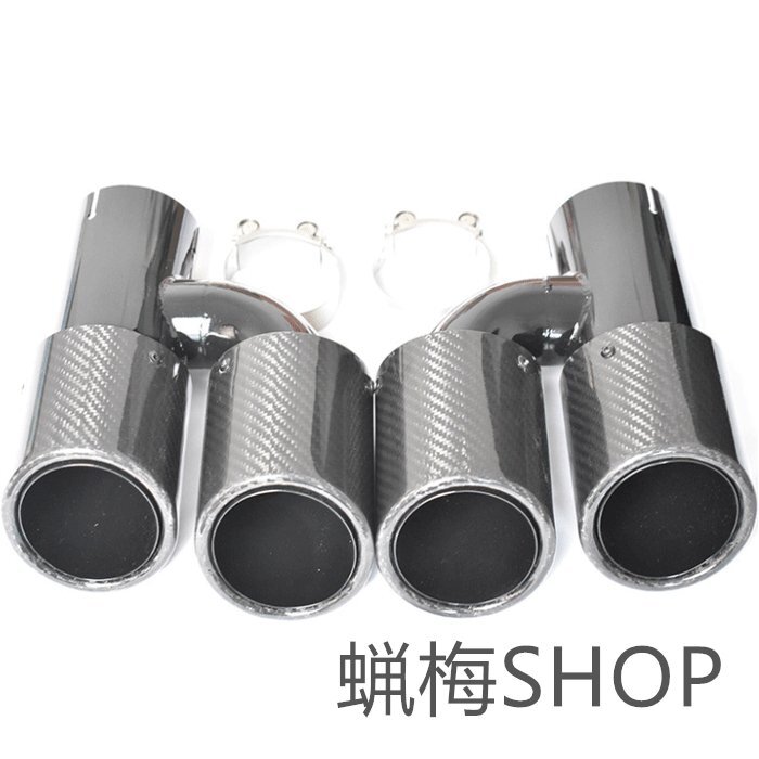 Akrapovic マフラーカッター 炭素繊維 エンドパイプ ステンレスヒートタイプ ★ ブラック★2個セット拍卖