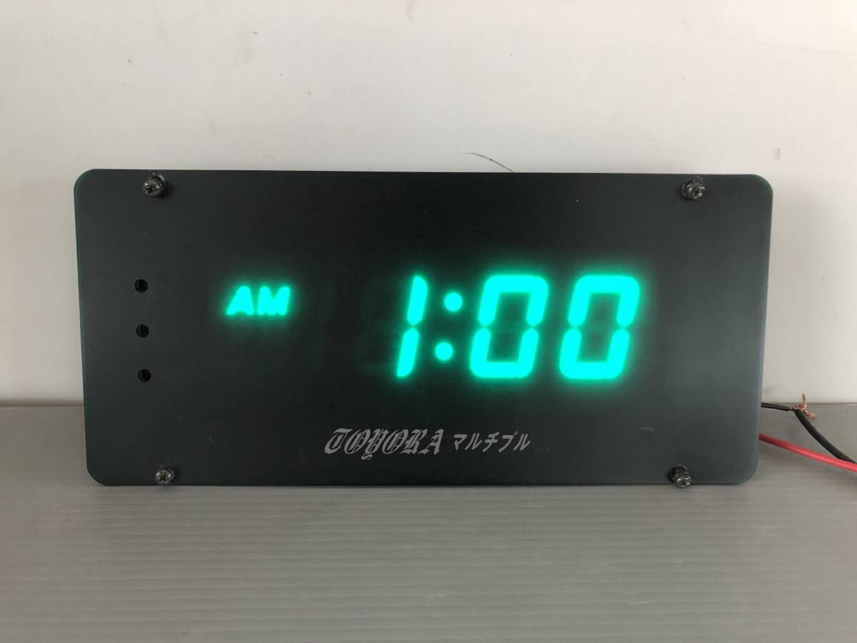 17040m マルチプル デジタル 時計 24V 観光バス サロンバス デコトラ アートトラック 東洋ライト 260mm×120mm 通電確認済み 1拍卖