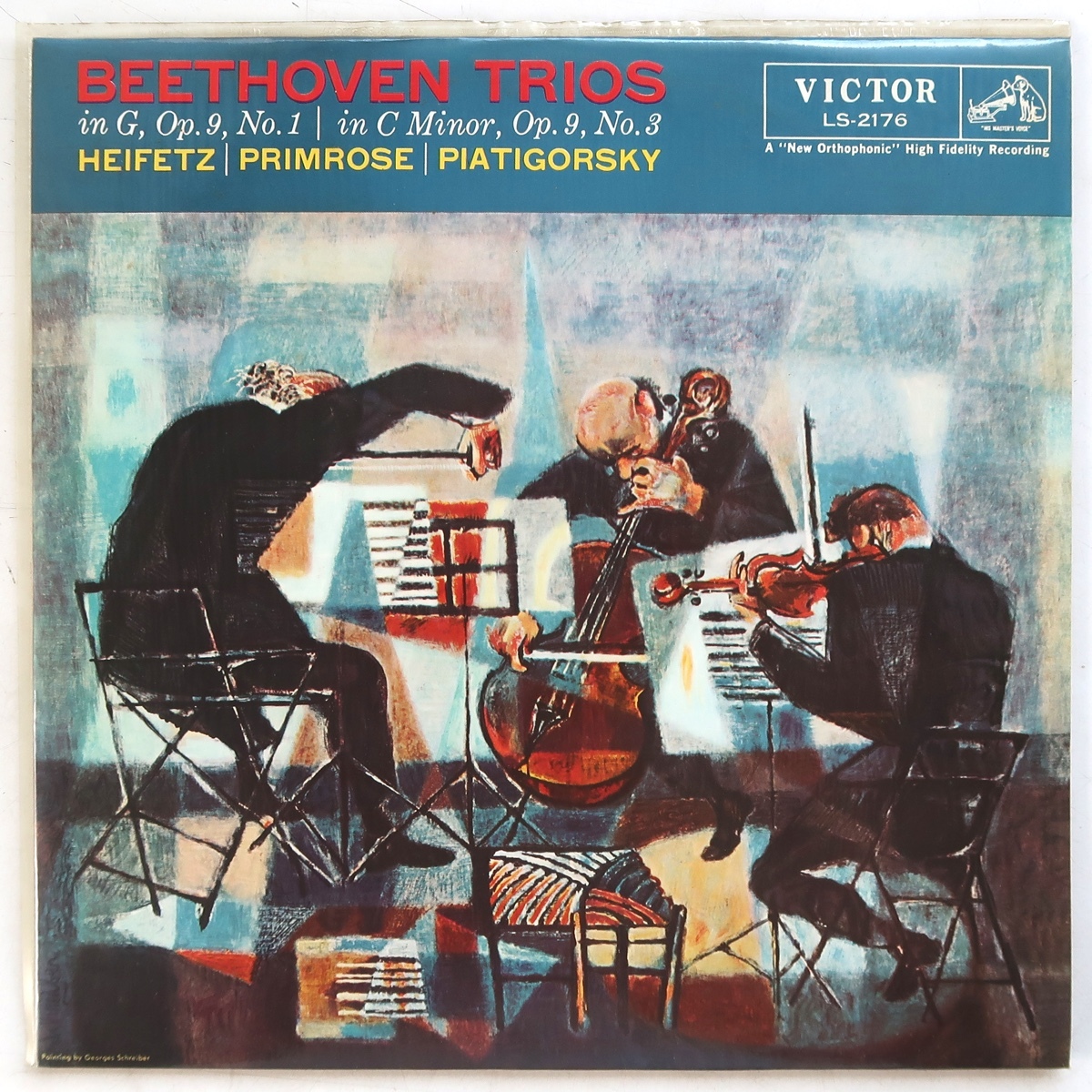 LP ベートーヴェン 弦楽三重奏曲 第2番 第4番 ハイフェッツ プリムローズ ピアティゴルスキー LS 2176拍卖