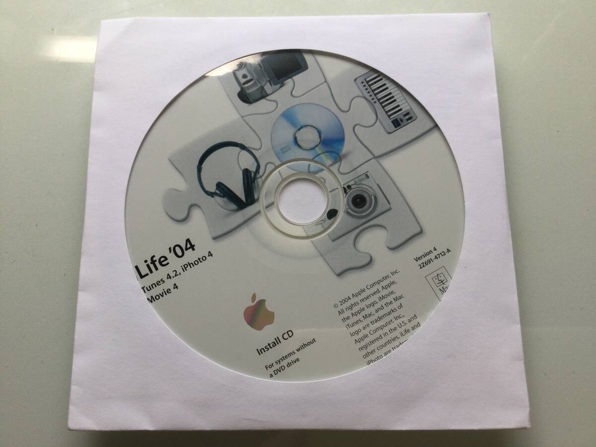 iLife ‘04 Install CD ☆iTunes 4.2 / iPhoto 4 / iMove 4収録☆拍卖