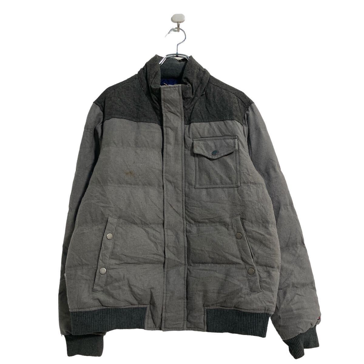 TOMMY HILFIGER ダウンジャケット M グレー トミーヒルフィガー 防寒 古着卸 アメリカ仕入 a607-5895拍卖