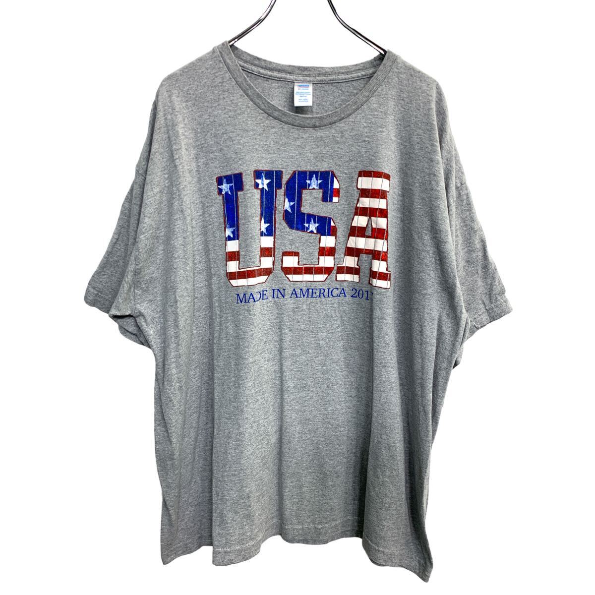 半袖 プリント Tシャツ 2XLサイズ グレー USA製 古着卸 アメリカ仕入 t2407-3850拍卖