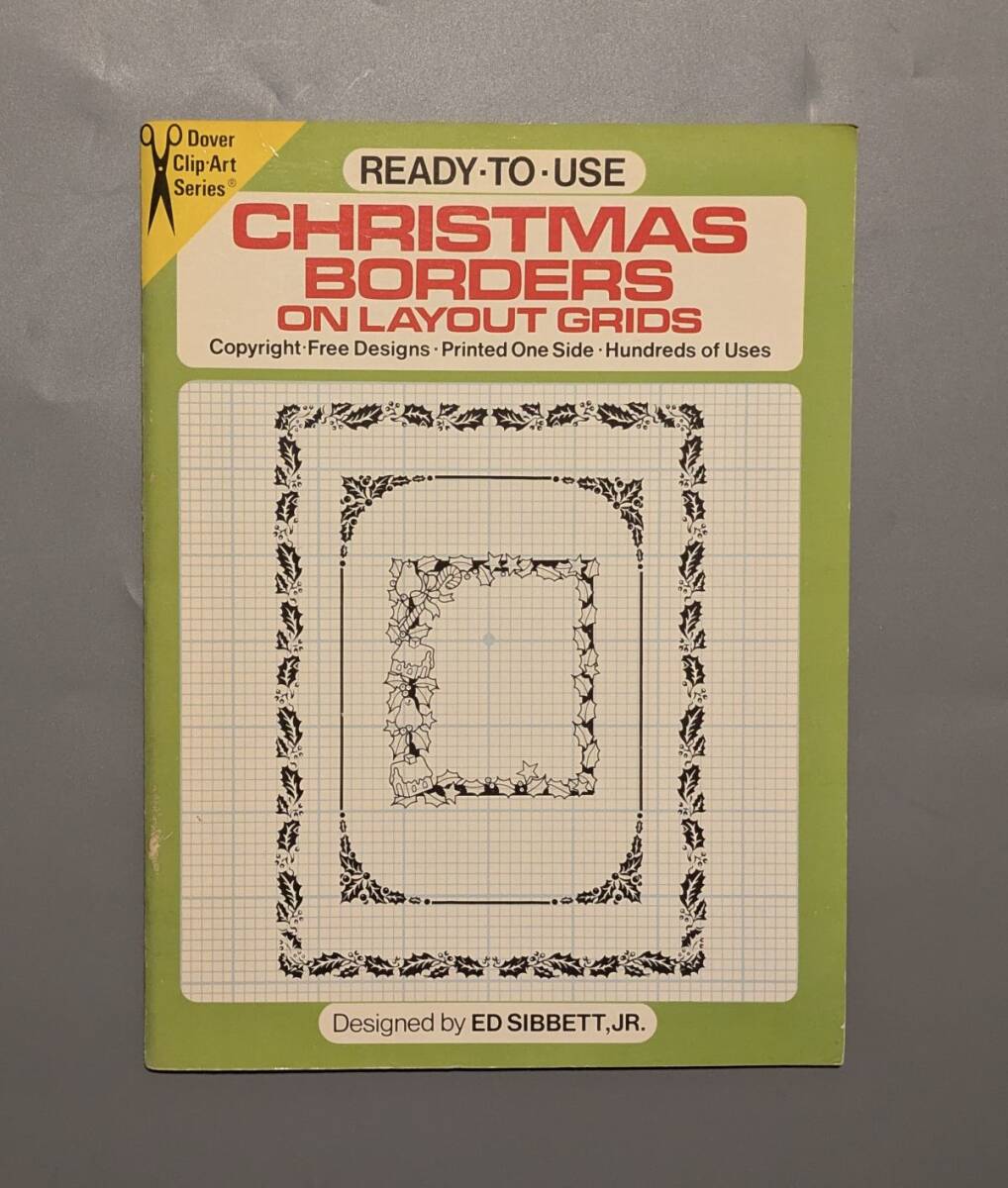 デザイン 図案集 READY TO USE CHRISTMAS BORDERS ON LAYOUT GRIDS レイアウトグリッド クリスマス ボーダー拍卖